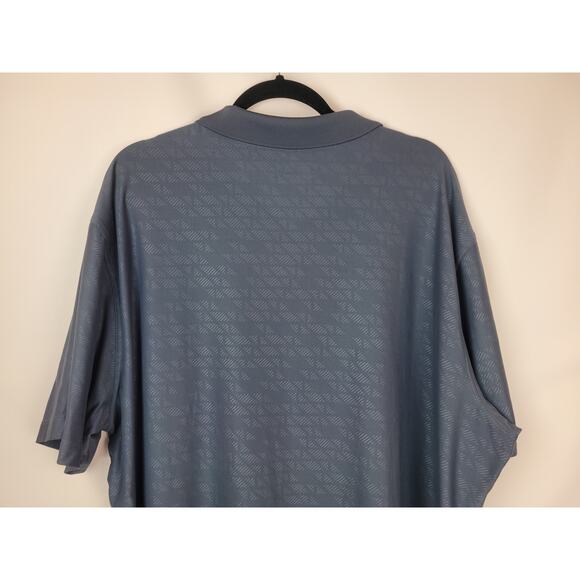 Nike Golf Tour Performance Dri-Fit Geometric Polo Shirt Men's Blue XXL - Picture 6 of 9